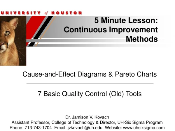 5 Minute Lesson: Continuous Improvement Methods