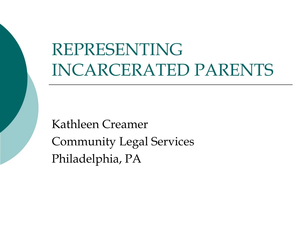 representing incarcerated parents