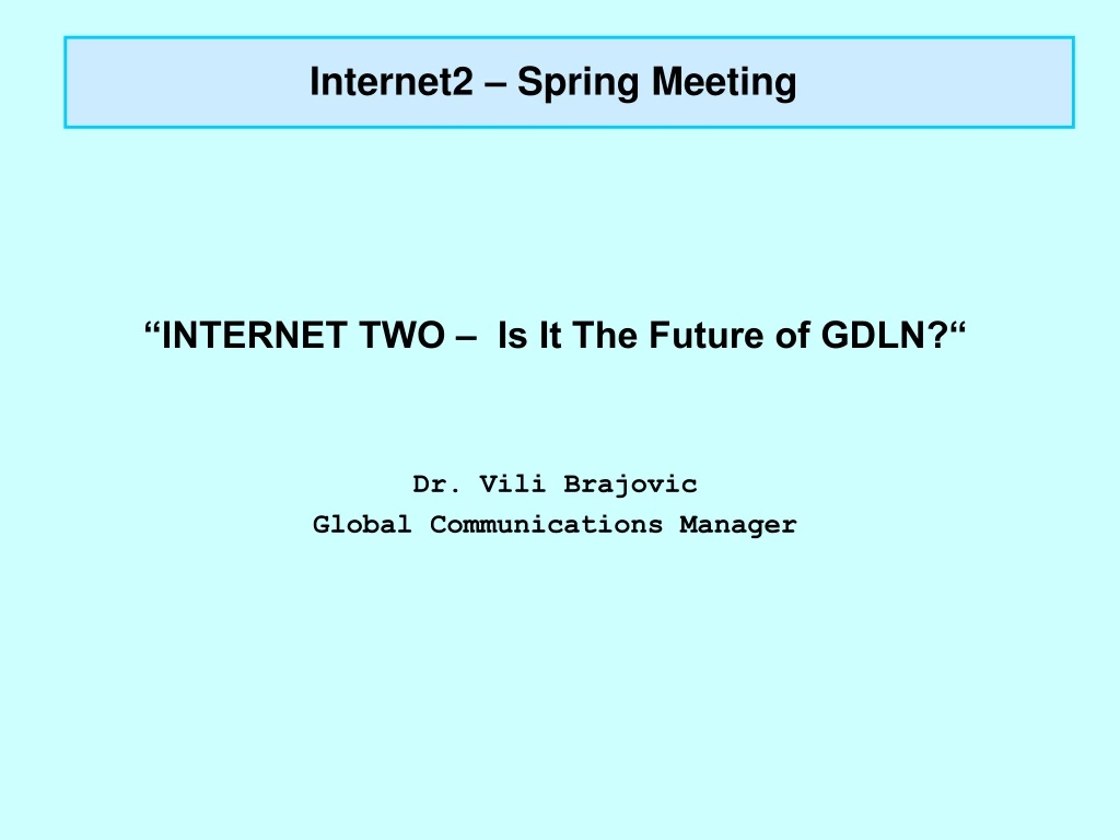 internet2 spring meeting