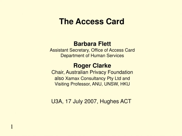 The Access Card