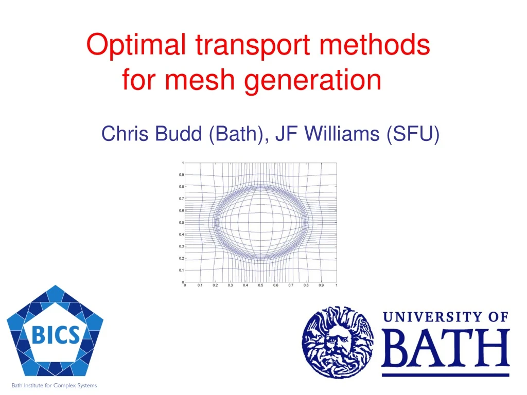 optimal transport methods for mesh generation