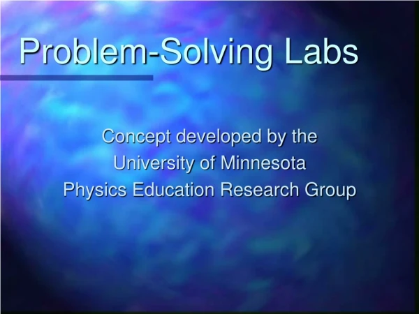 Problem-Solving Labs