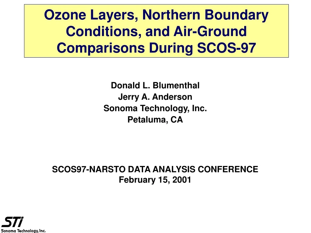 ozone layers northern boundary conditions