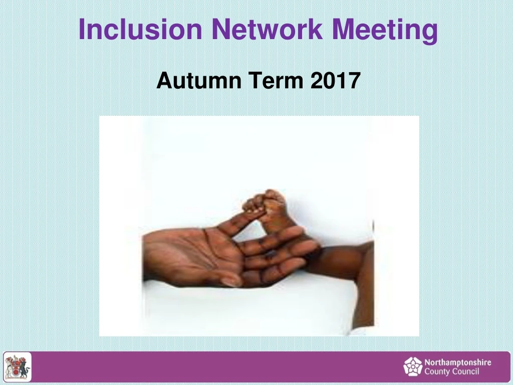 inclusion network meeting autumn term 2017