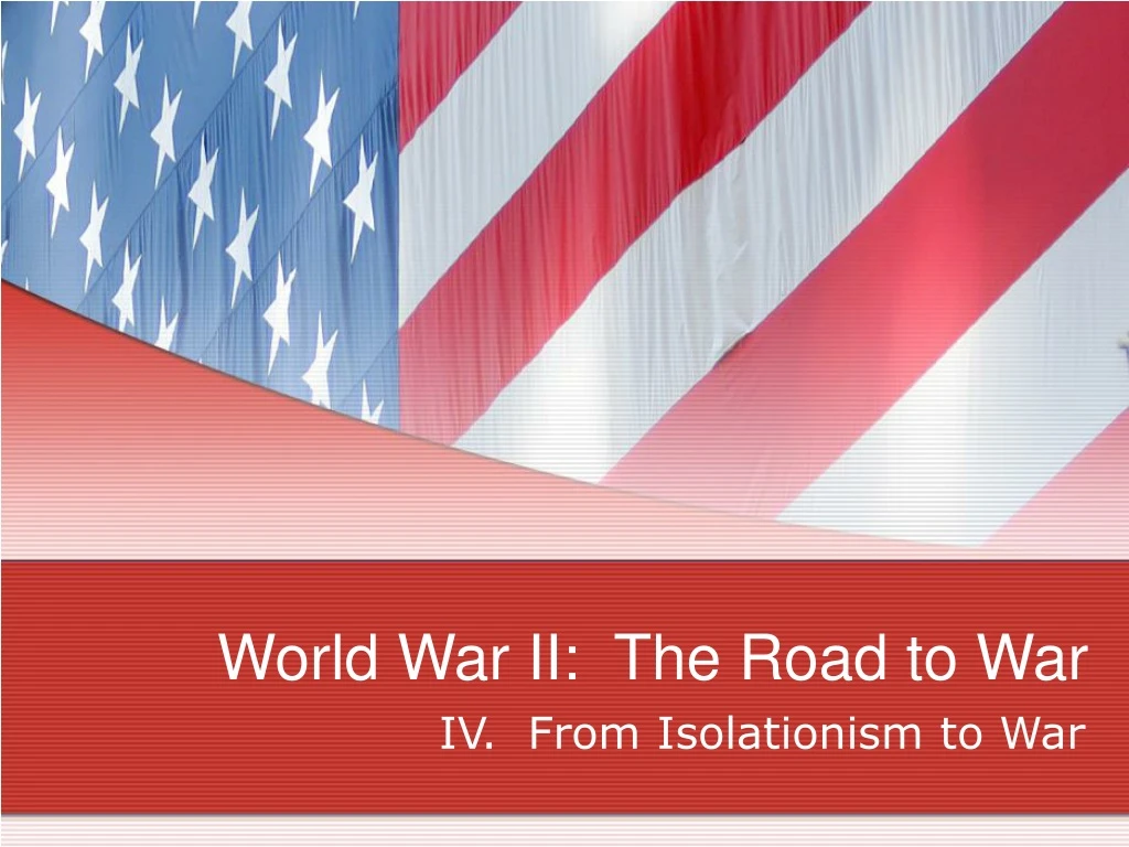 world war ii the road to war