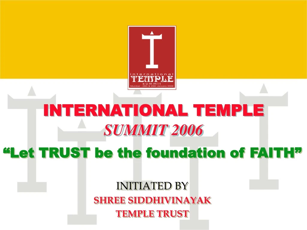 international temple summit 2006