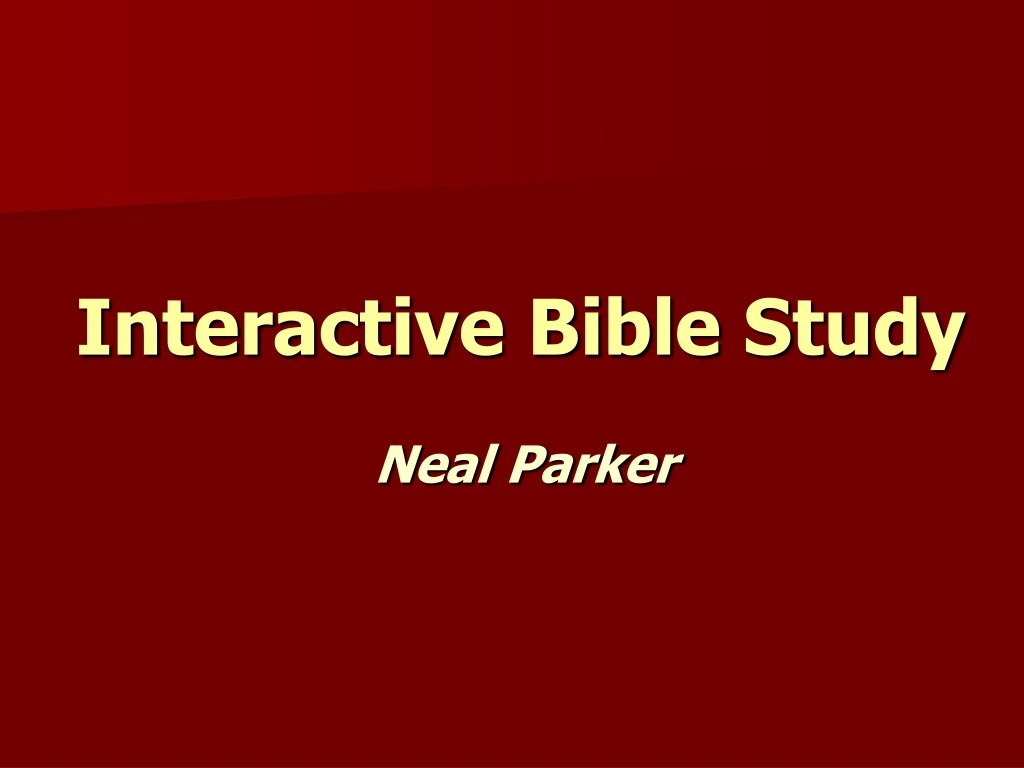 interactive bible study