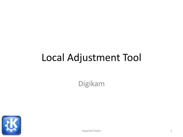 Local Adjustment Tool