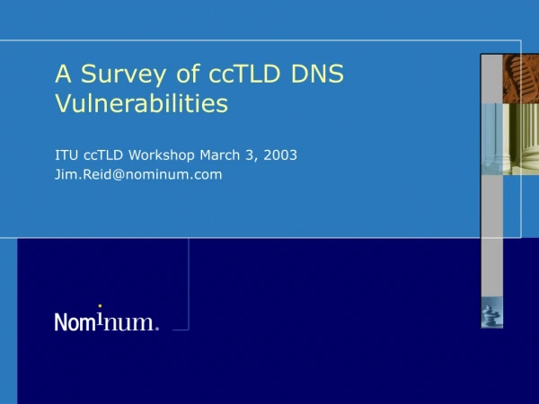 A Survey of ccTLD DNS Vulnerabilities