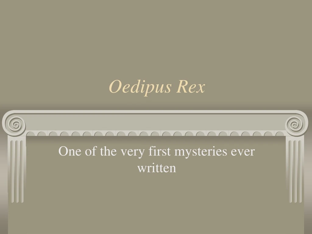 oedipus rex