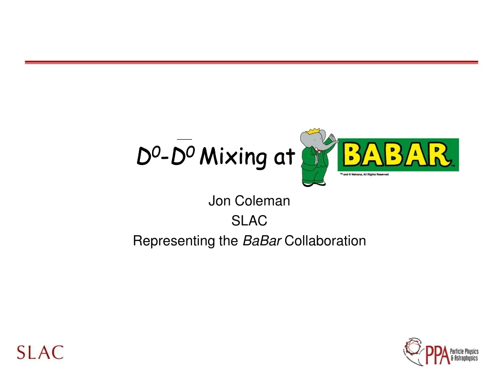 d 0 d 0 mixing at babar