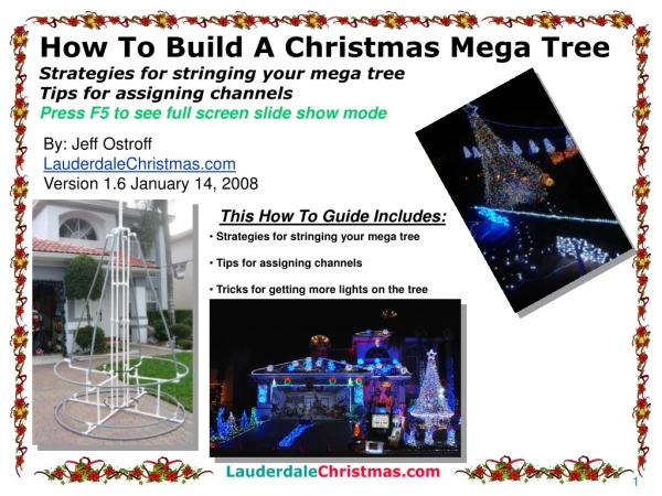 How To Build A Christmas Mega Tree Strategies for stringing your mega tree