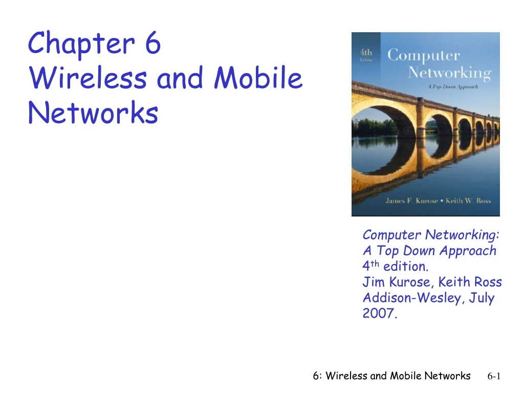 chapter 6 wireless and mobile networks