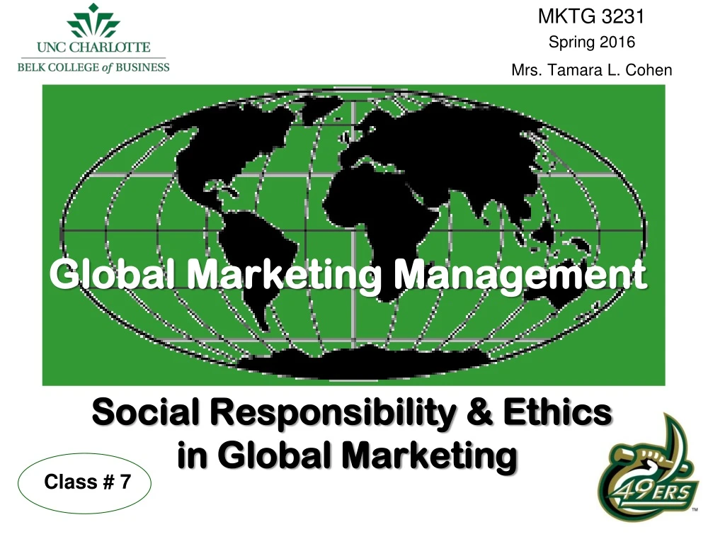 global marketing management social responsibility ethics in global marketing