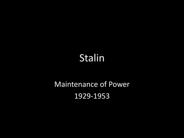 Stalin