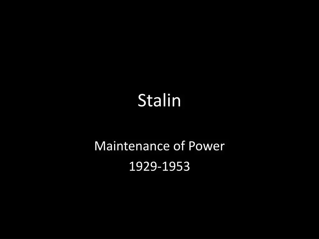 stalin