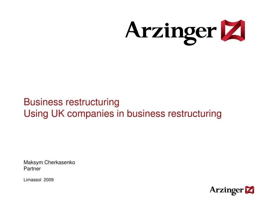 business restructuring using uk companies in business restructuring