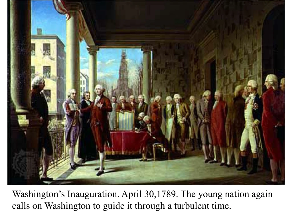 washington s inauguration april 30 1789 the young