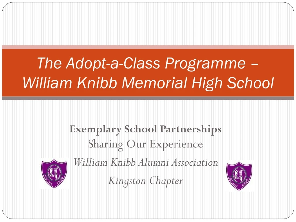 the adopt a class programme william knibb memorial high school