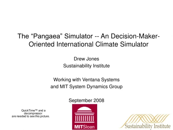 The “Pangaea” Simulator -- An Decision-Maker-Oriented International Climate Simulator