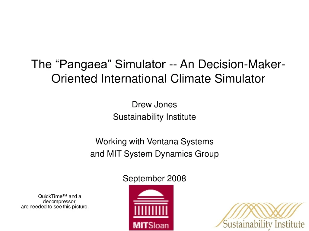 the pangaea simulator an decision maker oriented international climate simulator