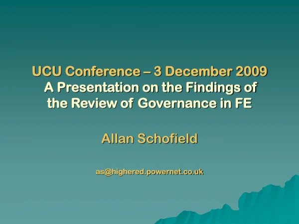 Allan Schofield as@highered.powernet.co.uk