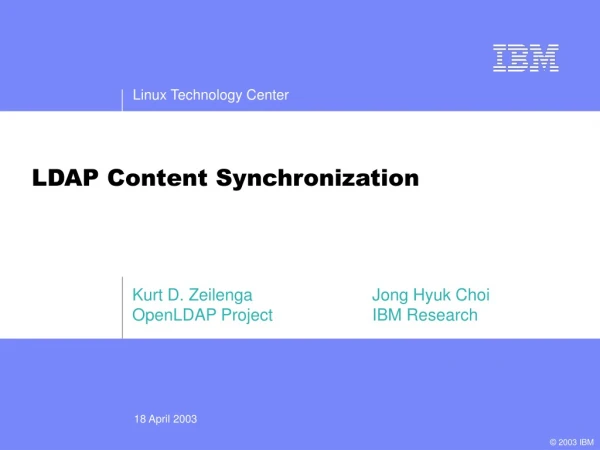 LDAP Content Synchronization