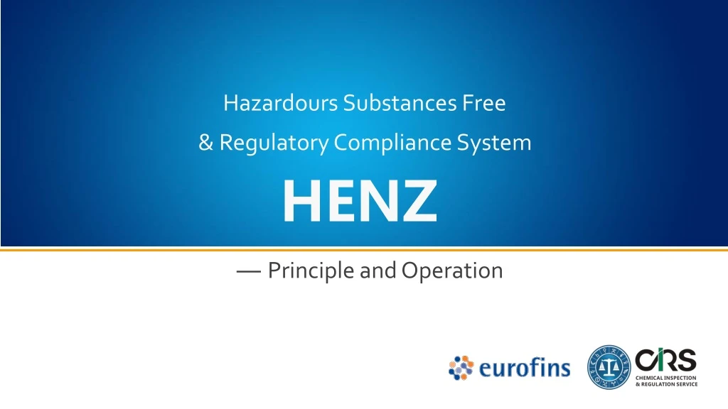 hazardours substances free