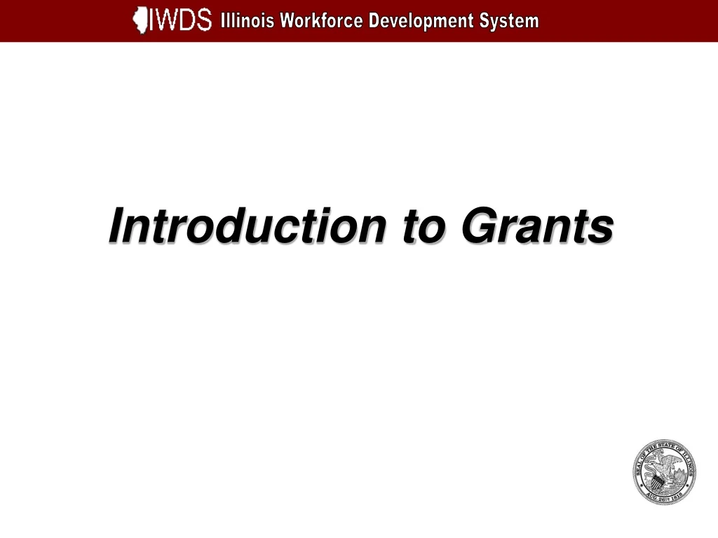 introduction to grants