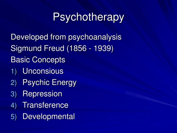 Psychotherapy