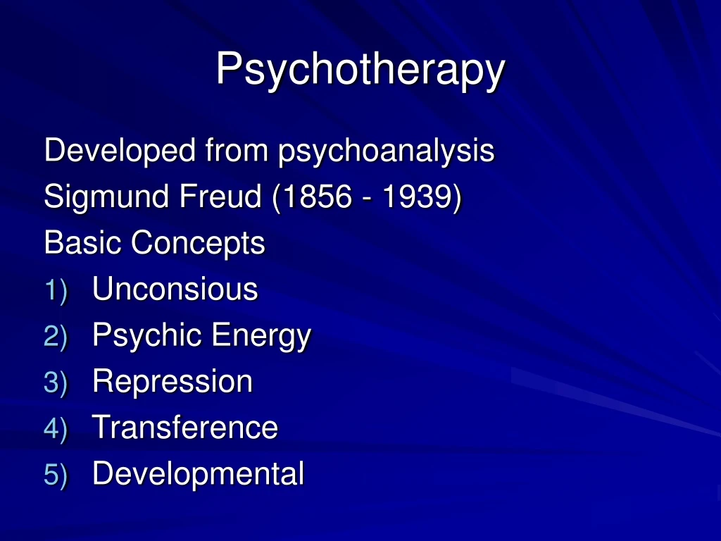 psychotherapy