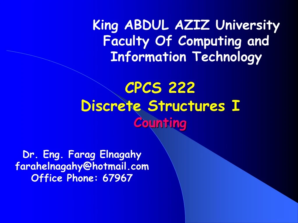 king abdul aziz university faculty of computing