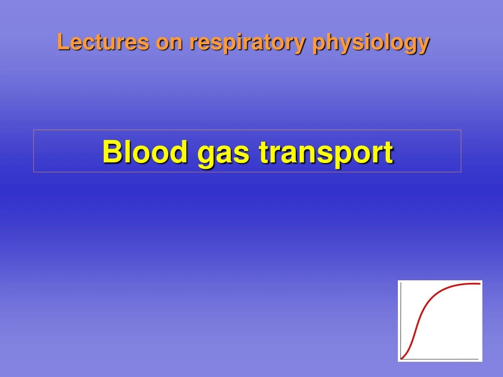 blood gas transport