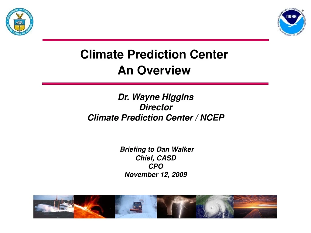 climate prediction center an overview