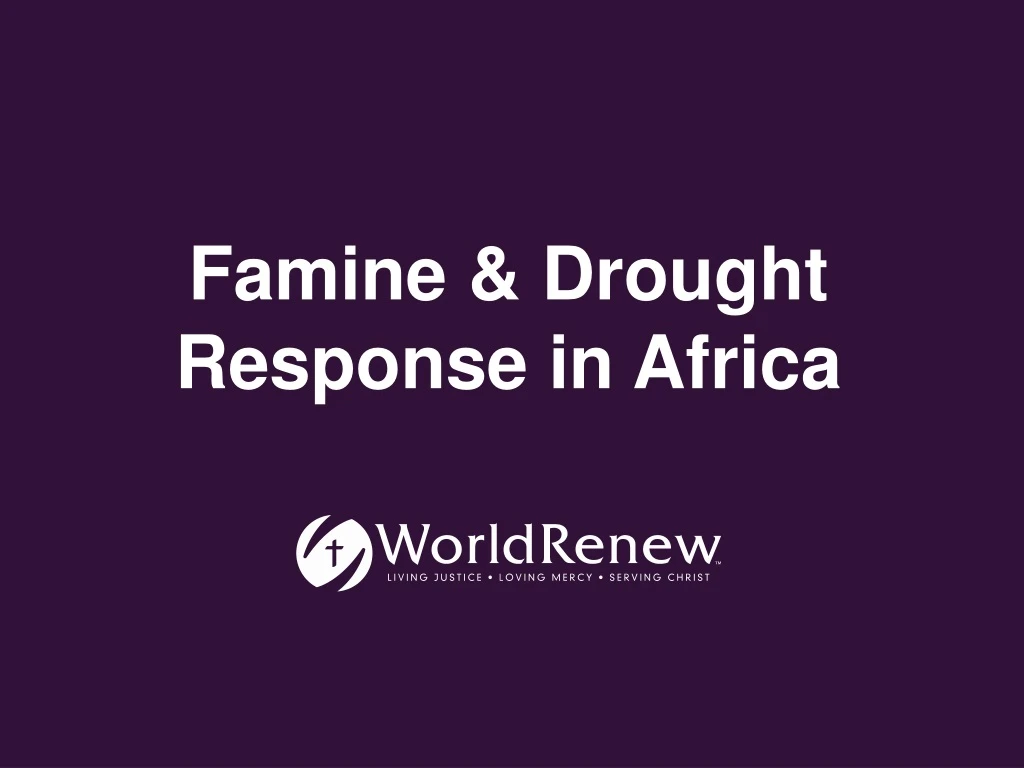 famine drought response in africa