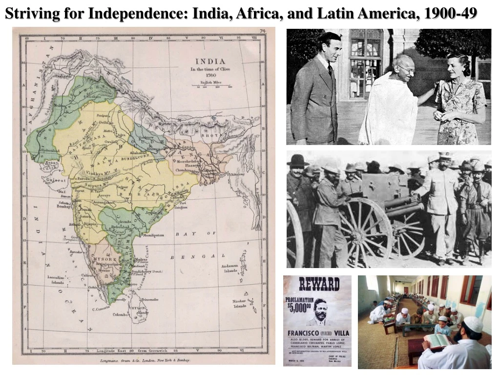 striving for independence india africa and latin