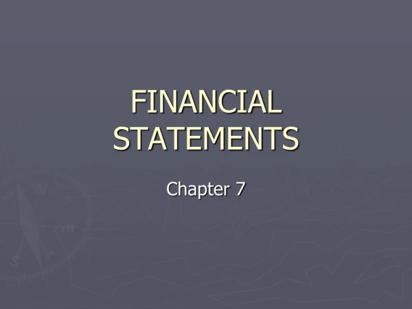 FINANCIAL STATEMENTS