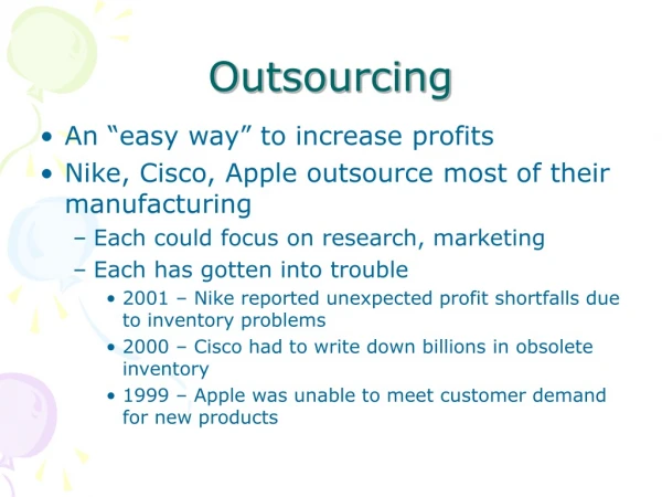 Outsourcing