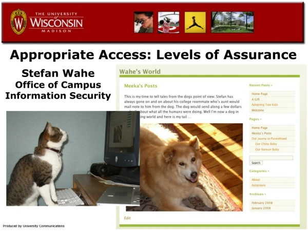 Appropriate Access: Levels of Assurance