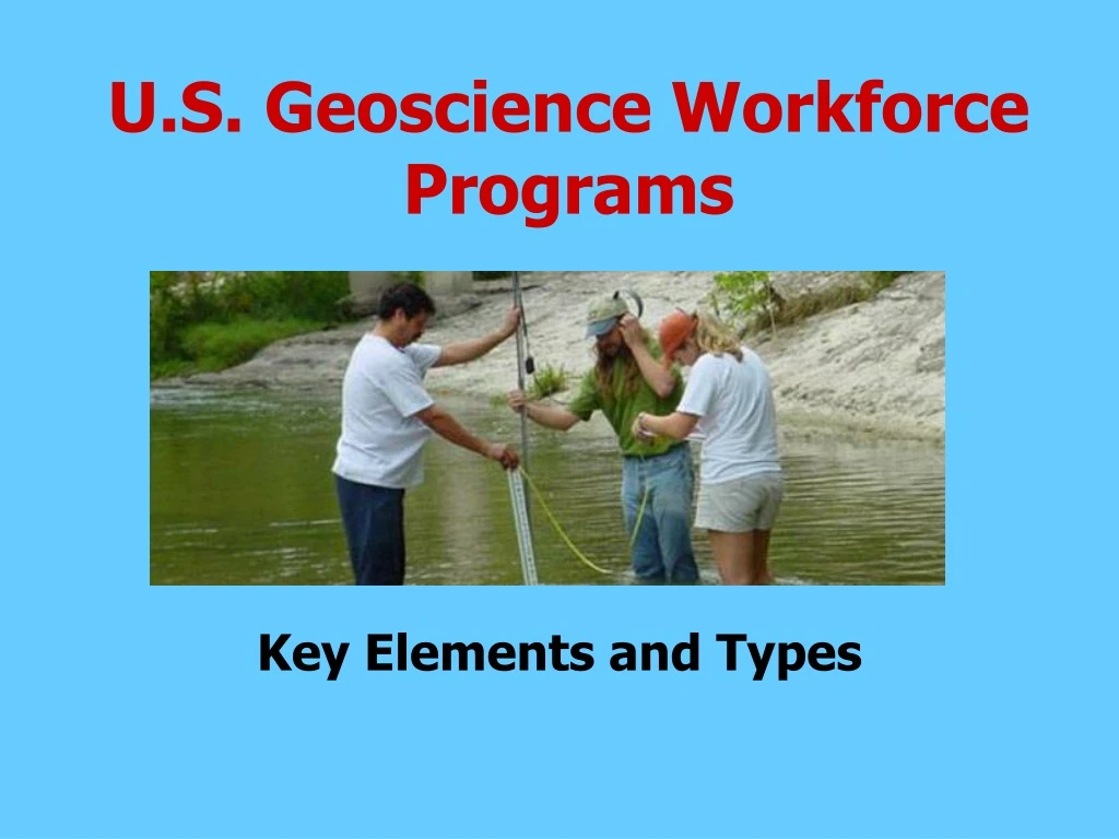 u s geoscience workforce programs
