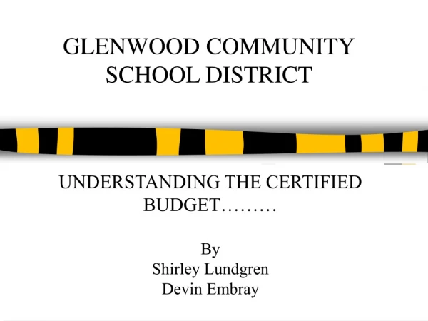 GLENWOOD COMMUNITY SCHOOL DISTRICT