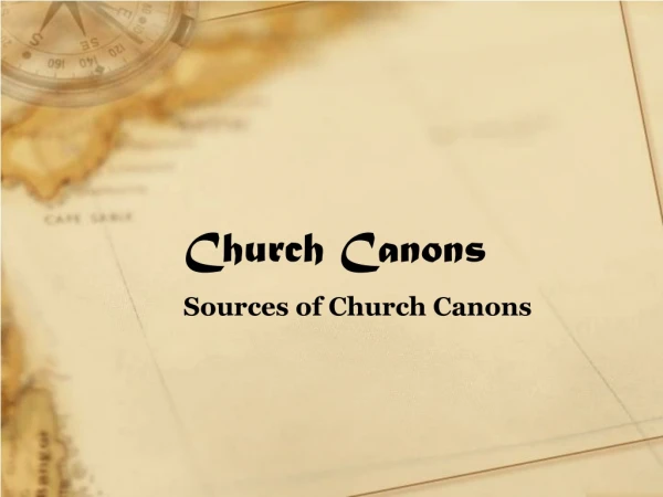 Church Canons