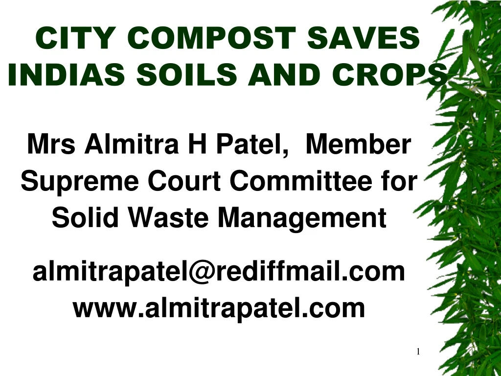 city compost saves indias soils and crops