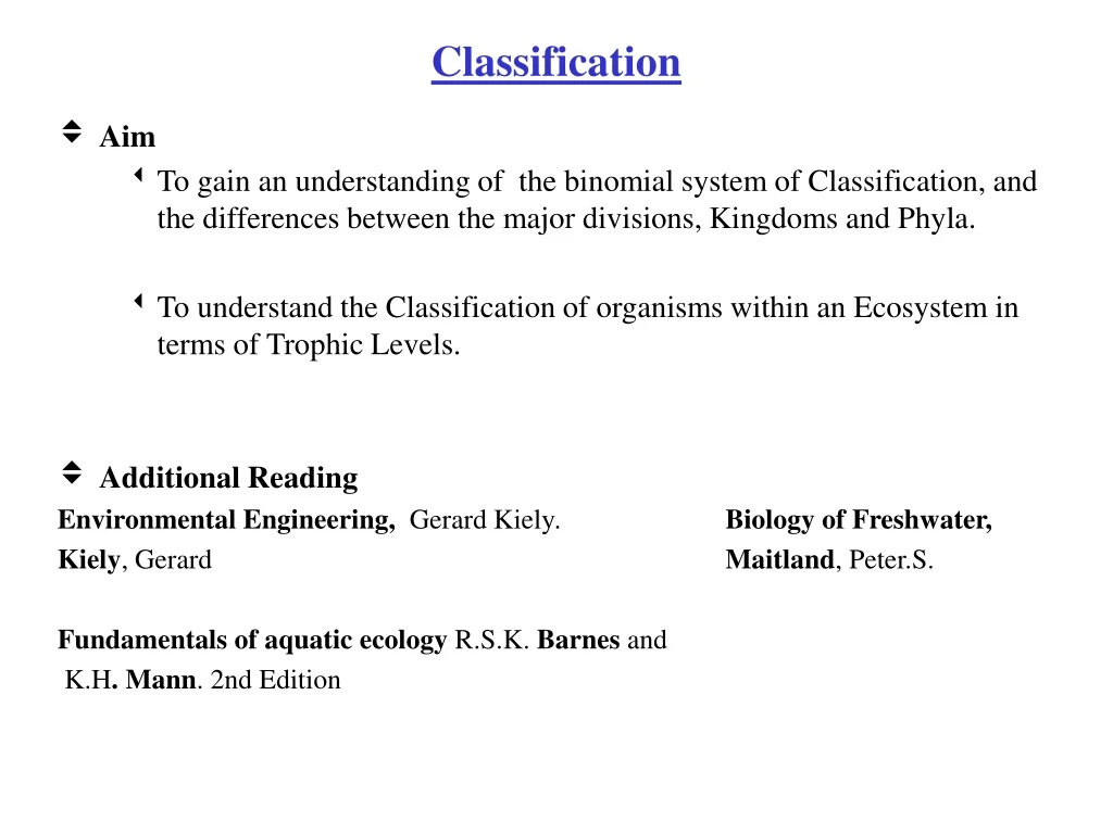 classification