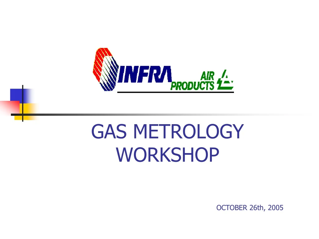 gas metrology workshop