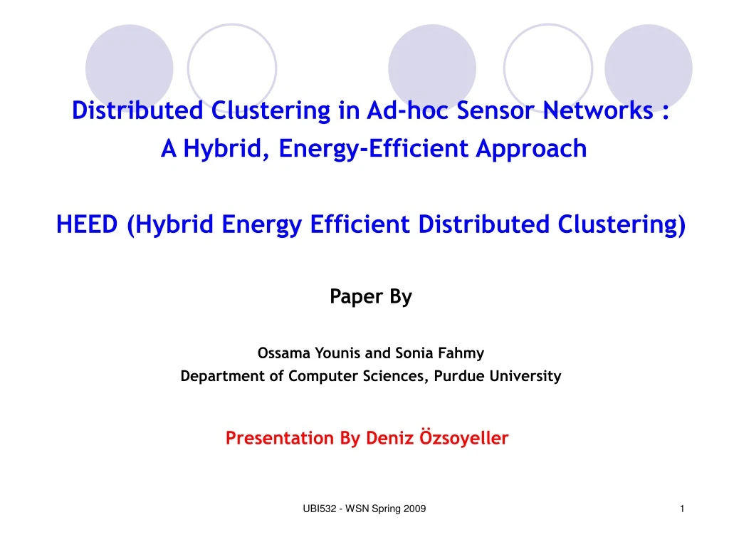 d istributed clustering in ad hoc sensor networks