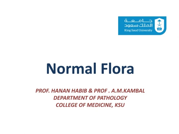 Prof.  hanan habib  &amp;  prof  .  a.m.kambal Department of pathology college of medicine,  ksu