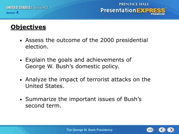 Assess the outcome of the 2000 presidential election.