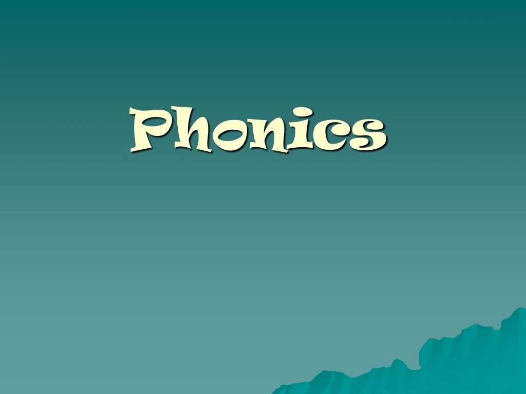 phonics