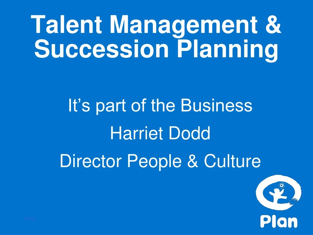 talent management succession planning